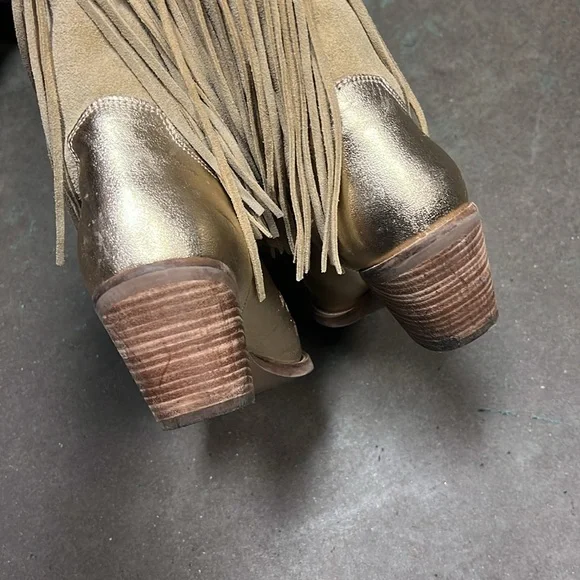 Dingo Gold and fringed western boots - Picture 3 of 7